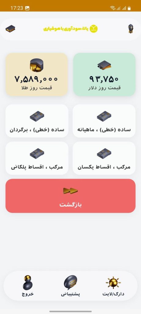 محاسبه سود